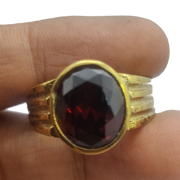 natural Hessonite Garnet Ring