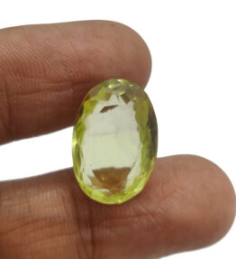 GRA Certified Green Amethyst Gemstone Original Certified Katela stone  9.25 Carat ( 10.175 Ratti )