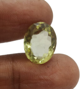 GRA Certified Green Amethyst Gemstone Original Certified Katela stone  7 Carat ( 7.7 Ratti )