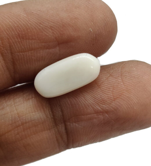 oval White Stone