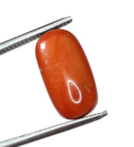 GRA Certified Natural Red prabal  Stone Loose moonga  8.55 Carat ( 9.405 Ratti )