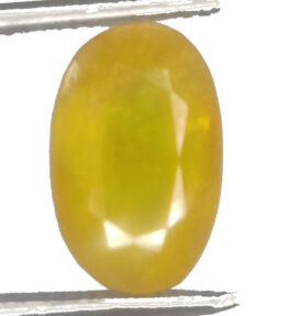 GRA Certified Yellow Sapphire Original Oval Cut Natural Pukhraj 7.50 Carat ( 8.25 Ratti )