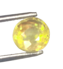 GRA Certified Yellow Sapphire Original Oval Cut Natural Pukhraj 4.30 Carat ( 4.73 Ratti )