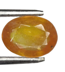 GRA Certified Yellow Sapphire Original Oval Cut Natural Pukhraj 4.80 Carat ( 5.28 Ratti )