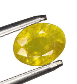 GRA Certified Yellow Sapphire Original Oval Cut Natural Pukhraj 2.50 Carat ( 2.75 Ratti )