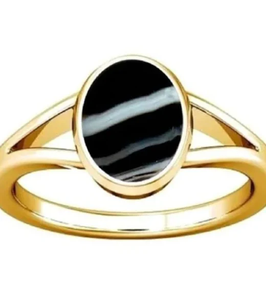 black Hakik Gemstone ring original